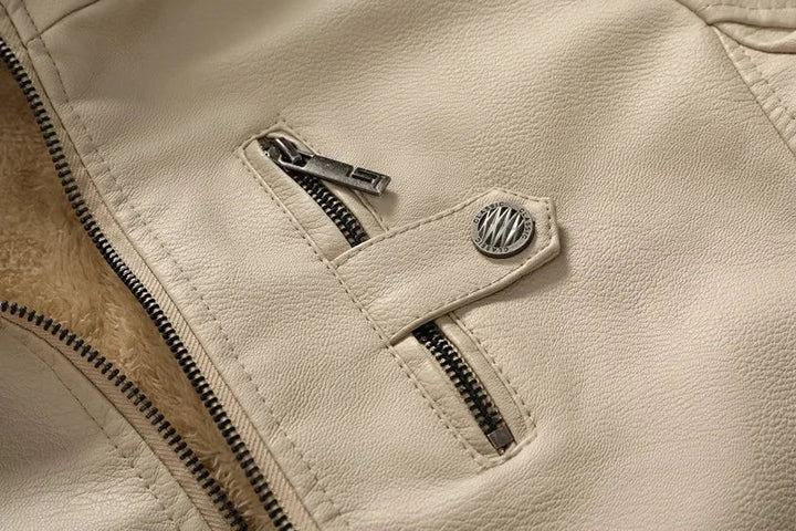 Toby – Hooded Leather Jacket