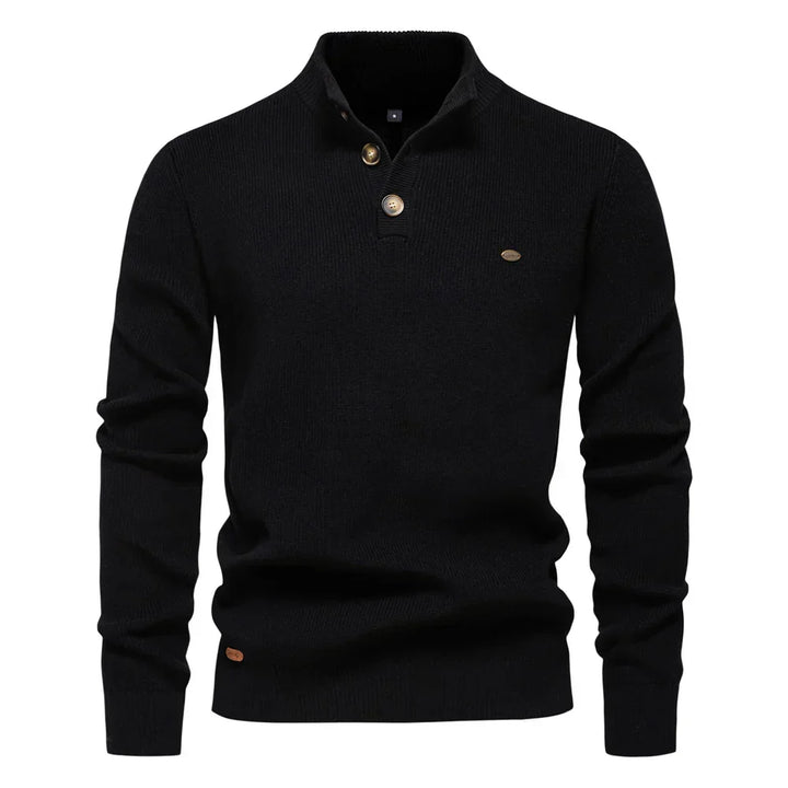 James - Men's Button-Down Sweater