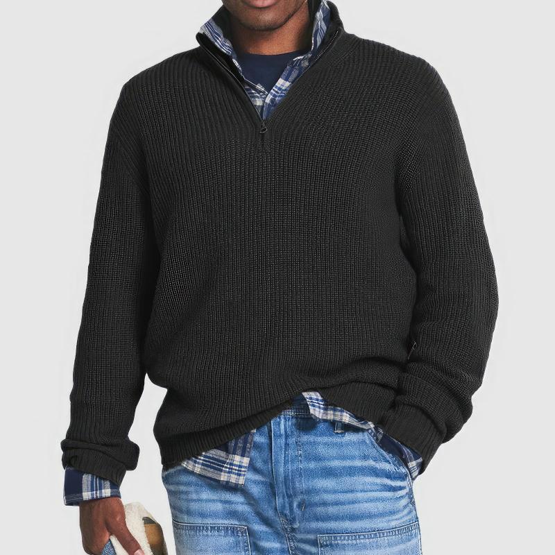 Finn | Men's Knitted Zip Sweater