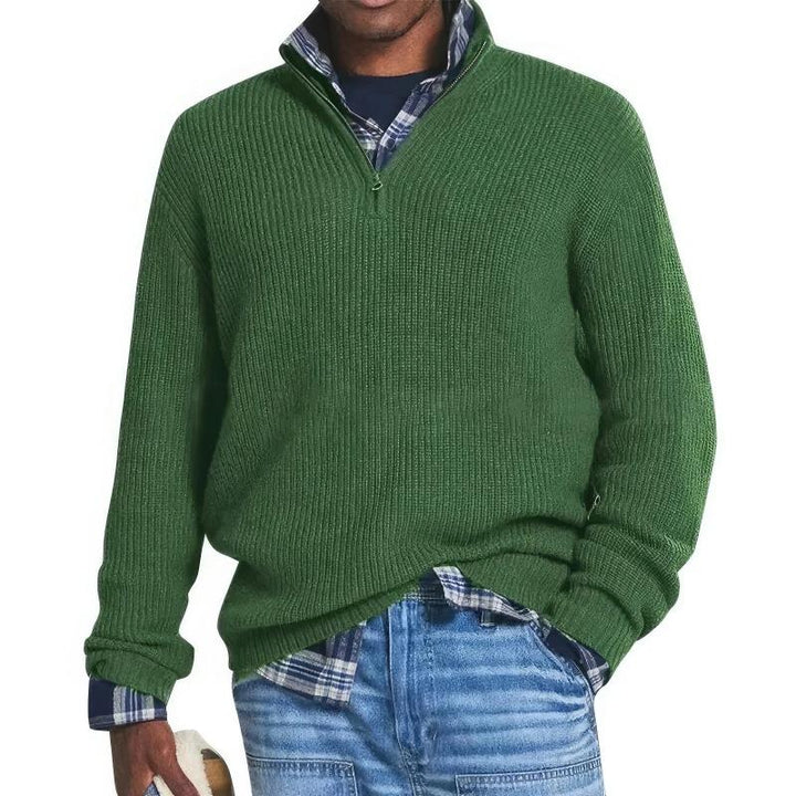 Finn | Men's Knitted Zip Sweater