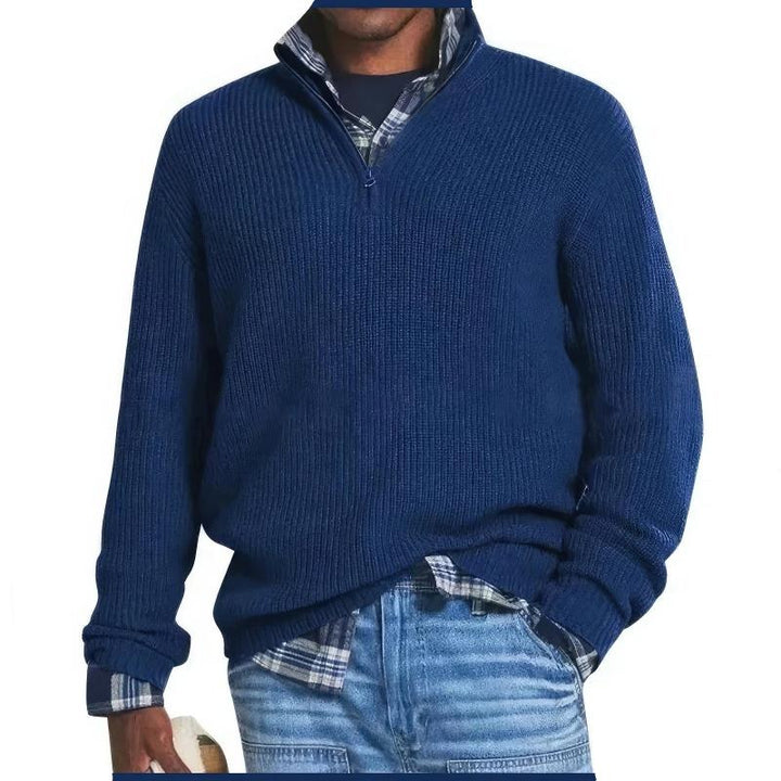 Finn | Men's Knitted Zip Sweater